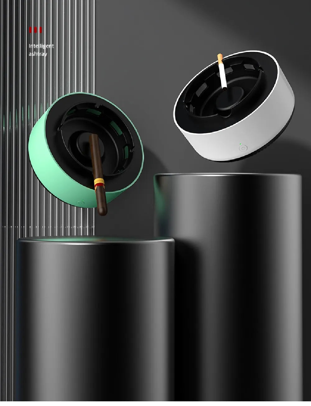 空氣清淨機煙灰缸 智慧電子煙灰缸，用於過濾香菸二手煙